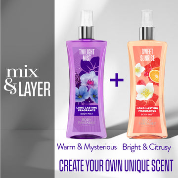 Body Fantasies Twilight Mist, aplicación suave para vestir ligero