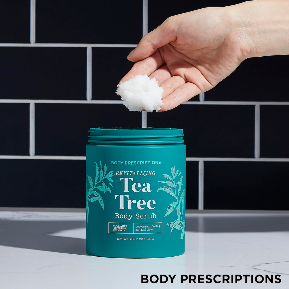 Body Prescriptions Exfoliante Corporal aroma de árbol de té para ritual diario de relajación