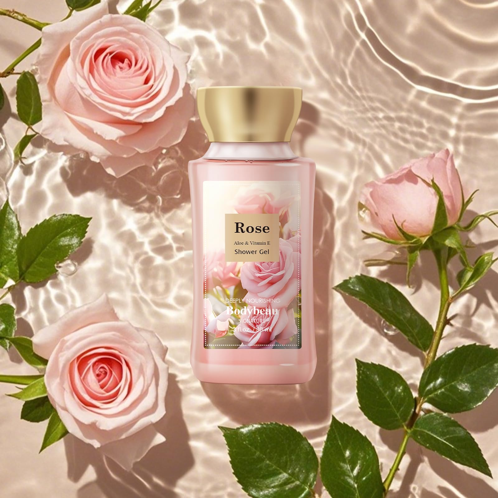 Bodybeau bruma corporal rosa, aroma refrescante en cualquier momento.