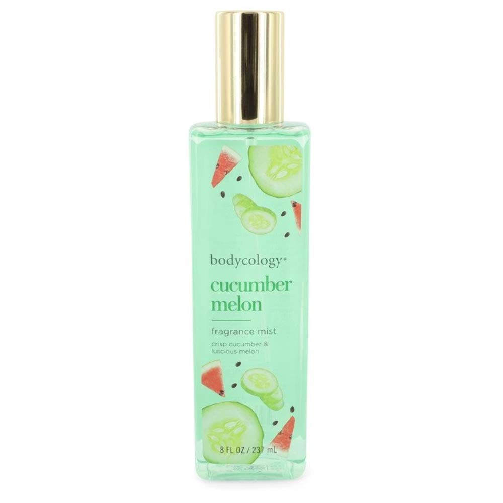 Bodycology bruma fragancia pepino y melón para refrescar la piel y perfumar el entorno.