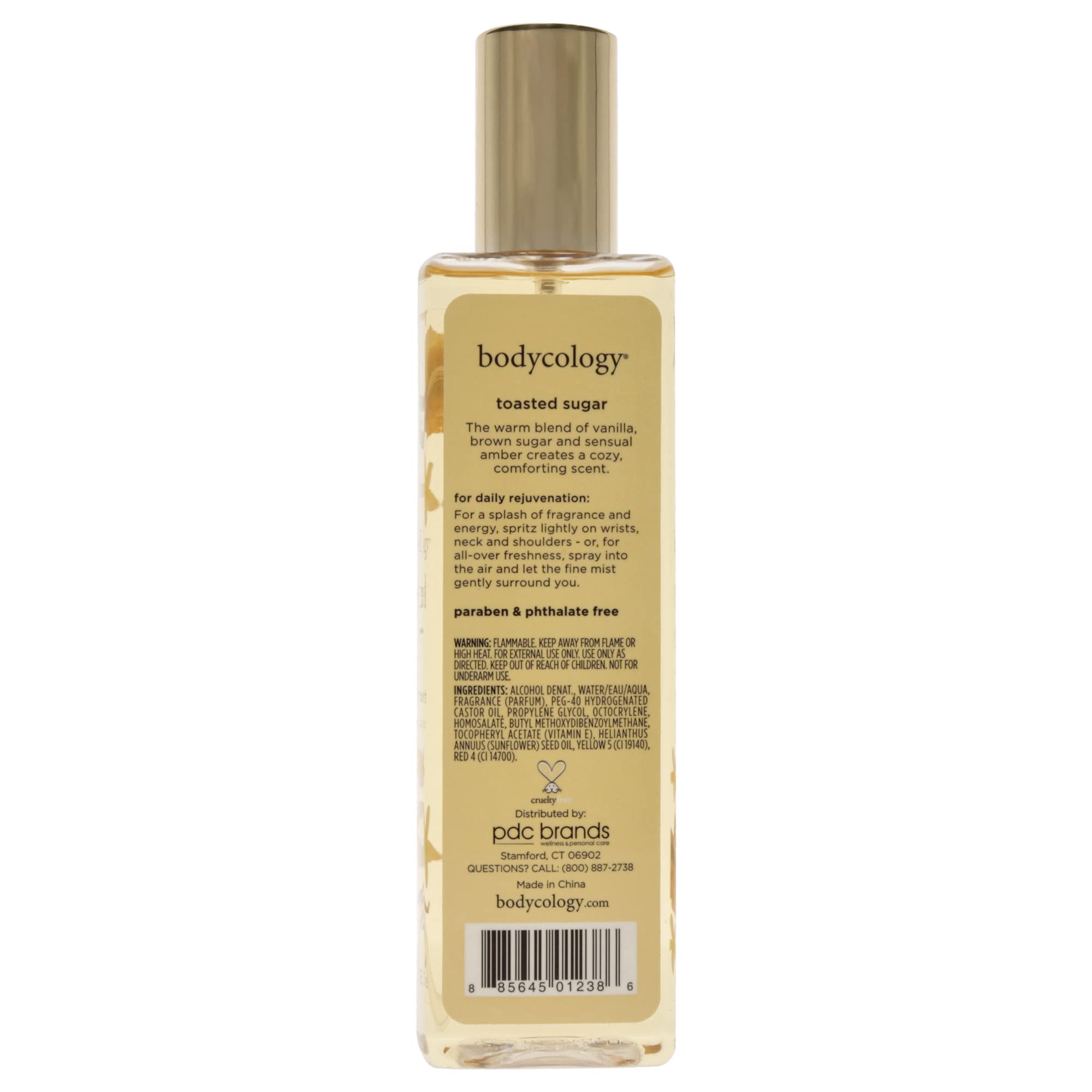 Bodycology Toasted Sugar envase perfumado, ideal para retoques durante el día.