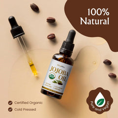 BodyJ4You Aceite de Jojoba para cabello, mejora la salud y brillo.