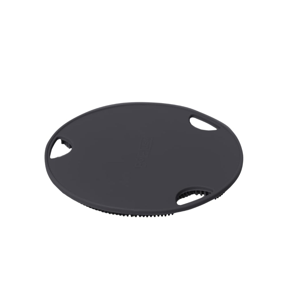 Boie USA exfoliante plano para cuerpo con carbón activado, agarre firme para uso diario en la ducha.