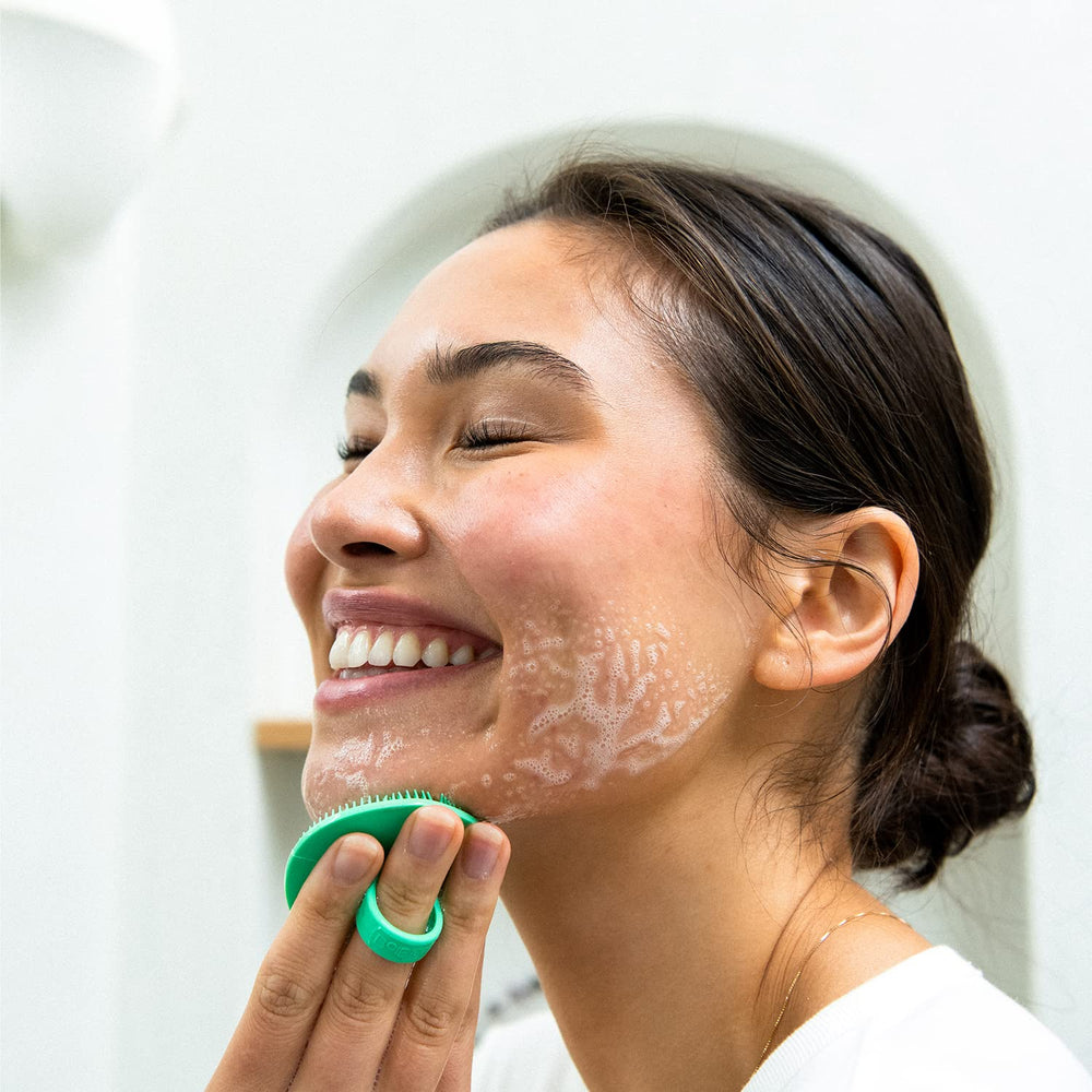 Boie USA exfoliante facial hecho en EE.UU. para calidad y confianza.
