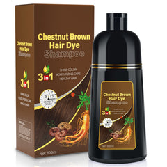 BOJICA shampoo tint para cabello castaño, formato 500 ml, listo para uso en casa.
