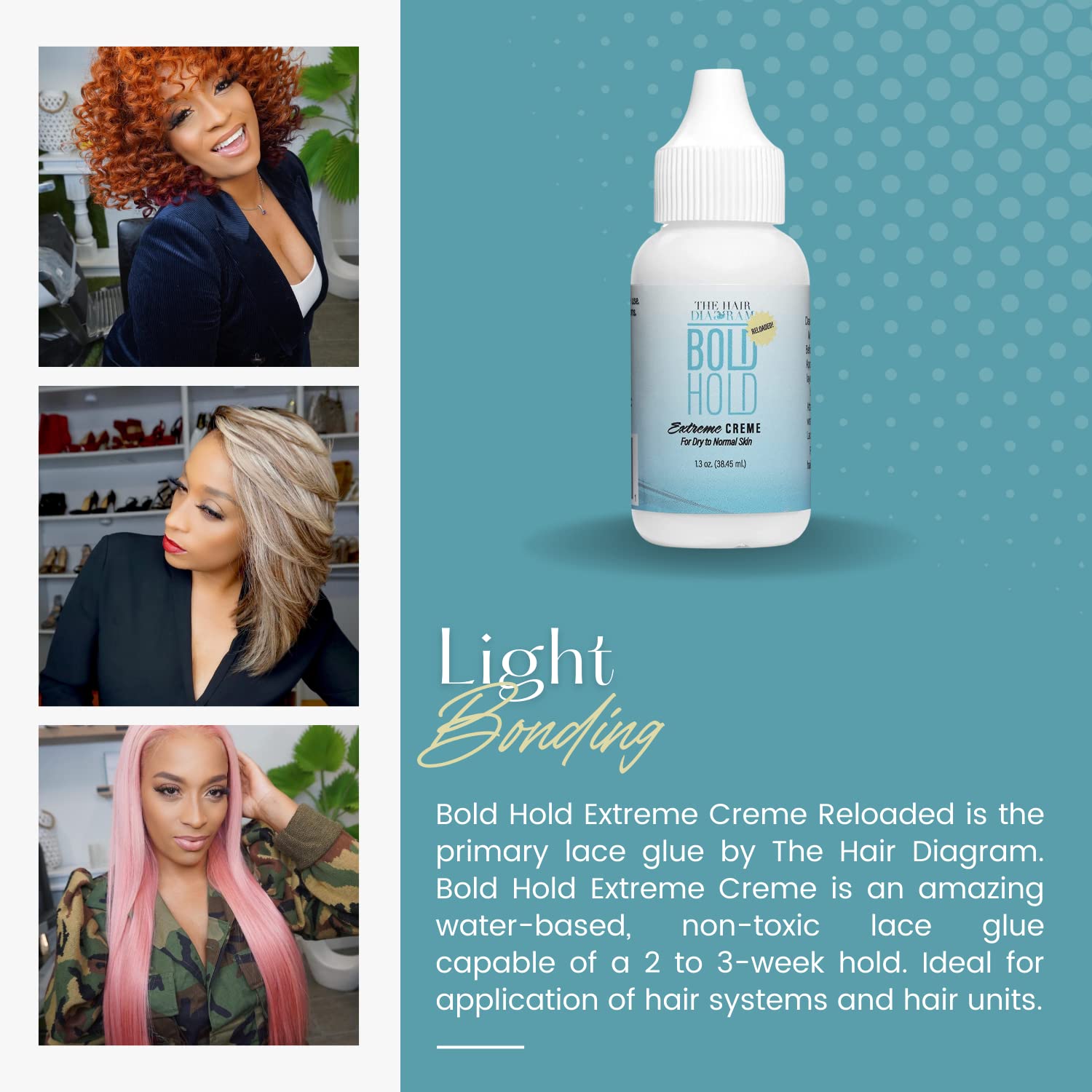 The Hair Diagram Bold Hold Extreme Creme Reloaded, alta resistencia a la humedad para días activos.