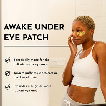 Parche Bolden Awake para descoloración, tono más uniforme alrededor de los ojos.