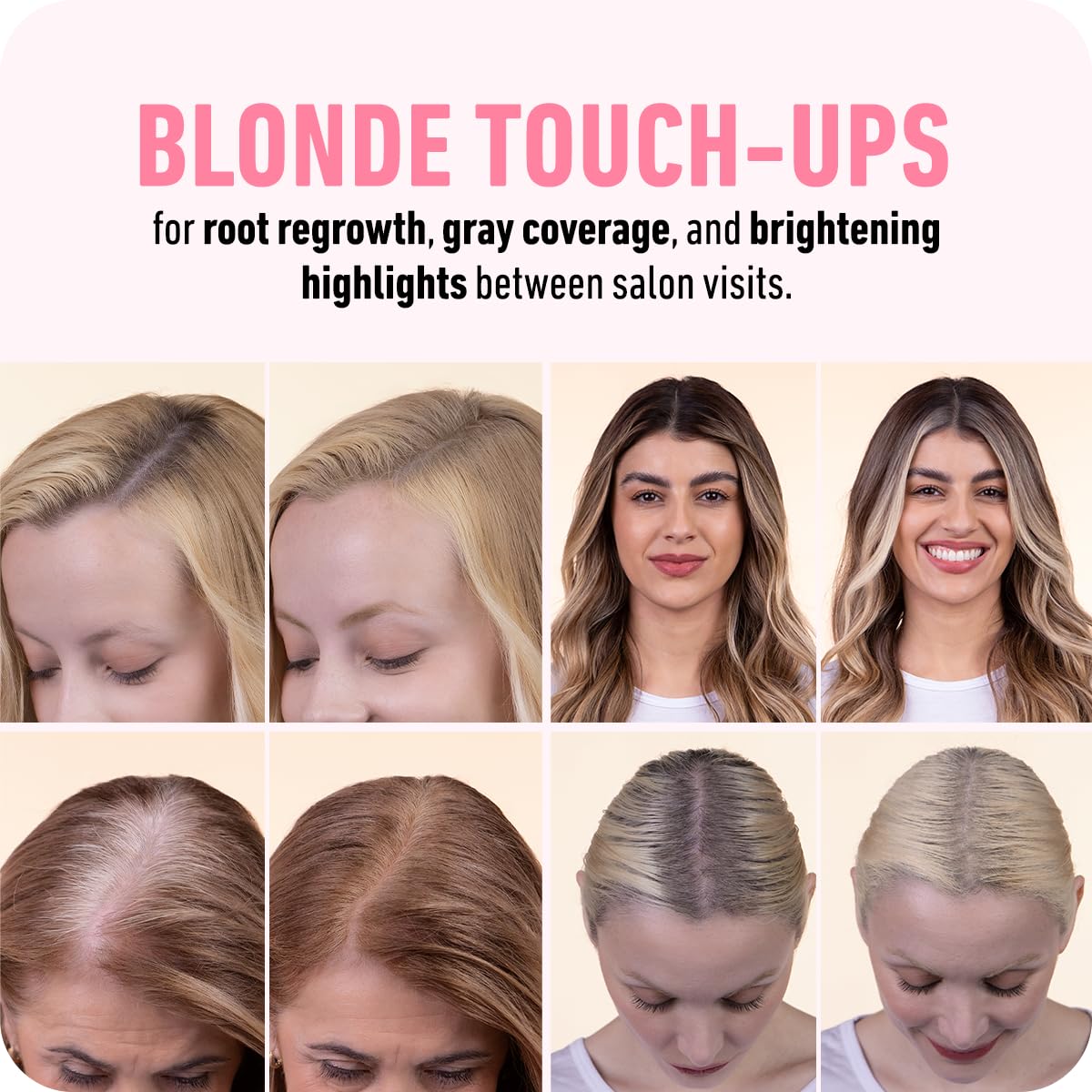 Boldify cobertura raices grises cabello corto de forma natural