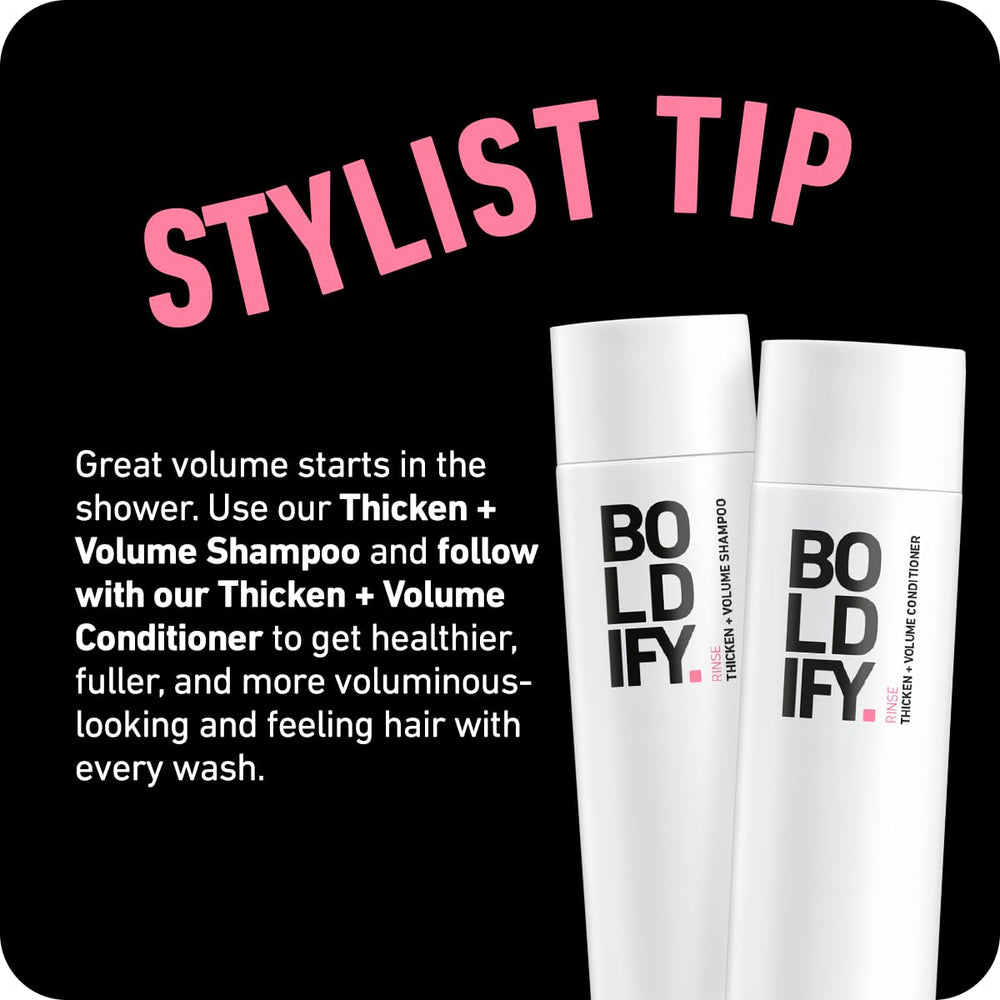 Boldify Dry Texture Spray perfecto para recogidos con fijación suave.