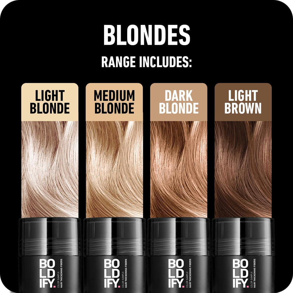 Boldify: igualación de color en raíces rubias para un look natural.