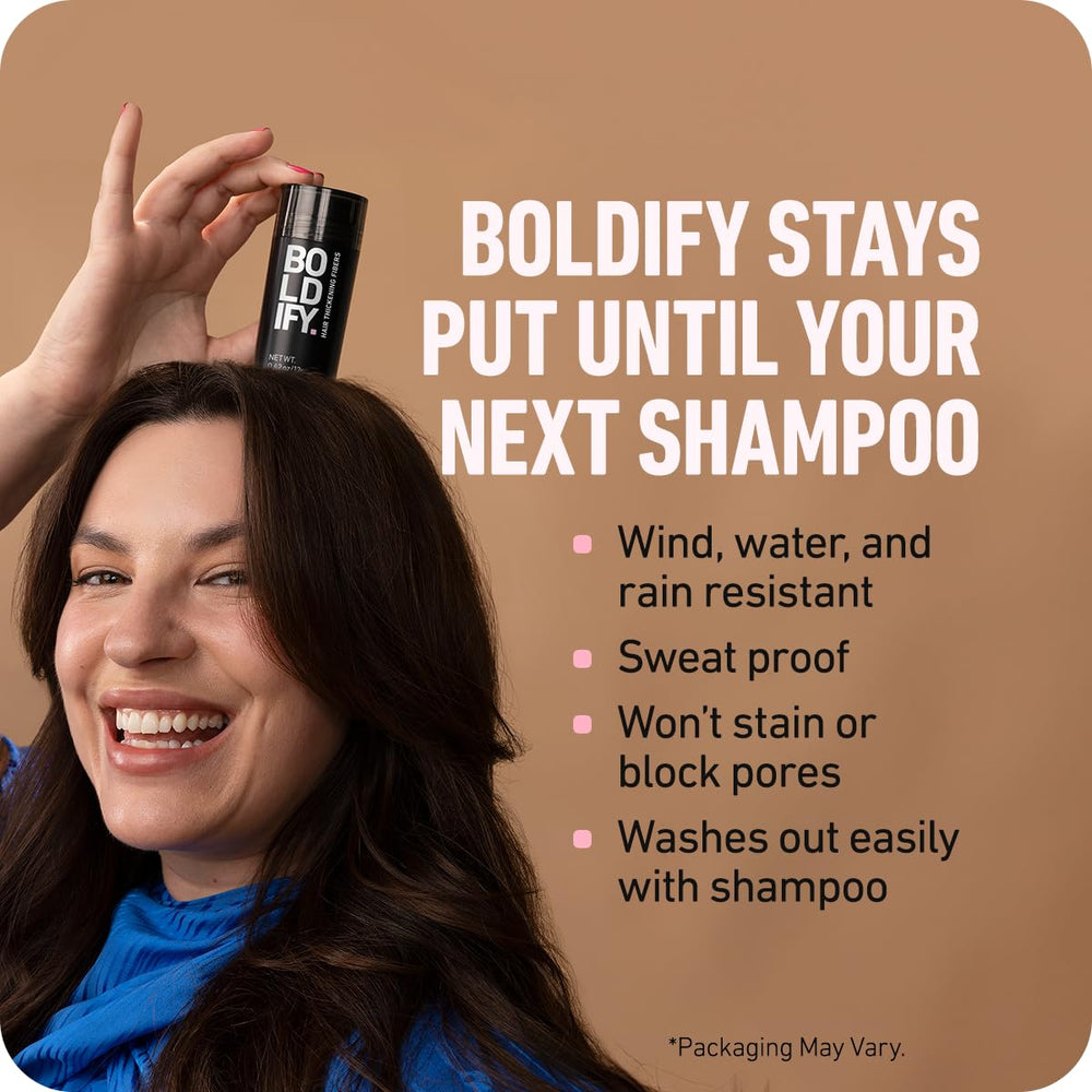 Efecto duradero todo el día con Boldify en el cabello