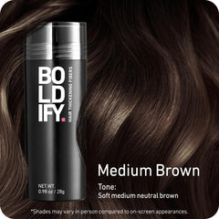 Boldify fibras de pelo aplicación seca para cabello limpio