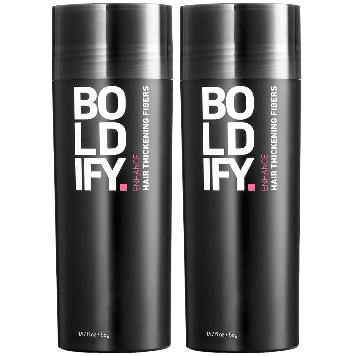 Boldify Fibres capillaires – paquet 2x56g pour une couverture rapide des zones clairsemées.
