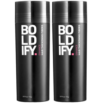 Boldify Fibres capillaires – paquet 2x56g pour une couverture rapide des zones clairsemées.