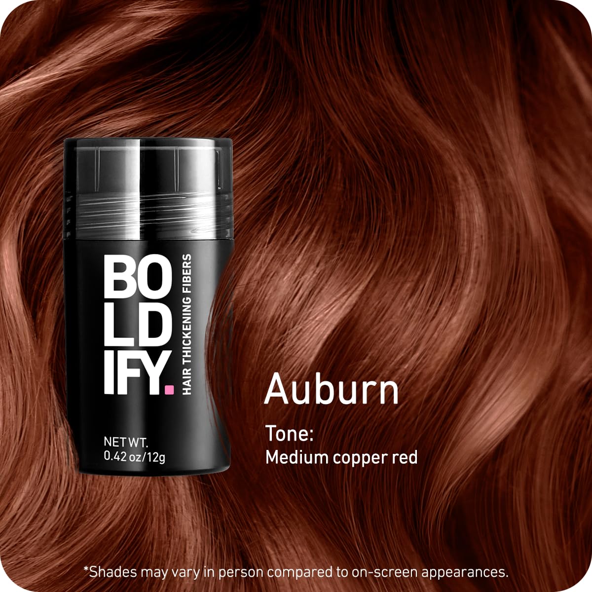 Boldify Hair Fibers cubre la coronilla para un aspecto más denso