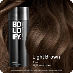 Boldify Hair Fibers: cobertura de raíces para tono uniforme durante todo el día.