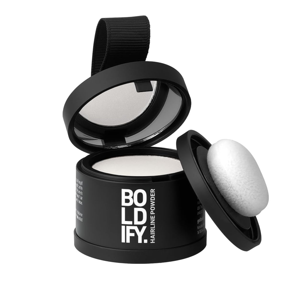 Boldify Hairline Powder aplicación en la raíz, cobertura duradera sin manchas
