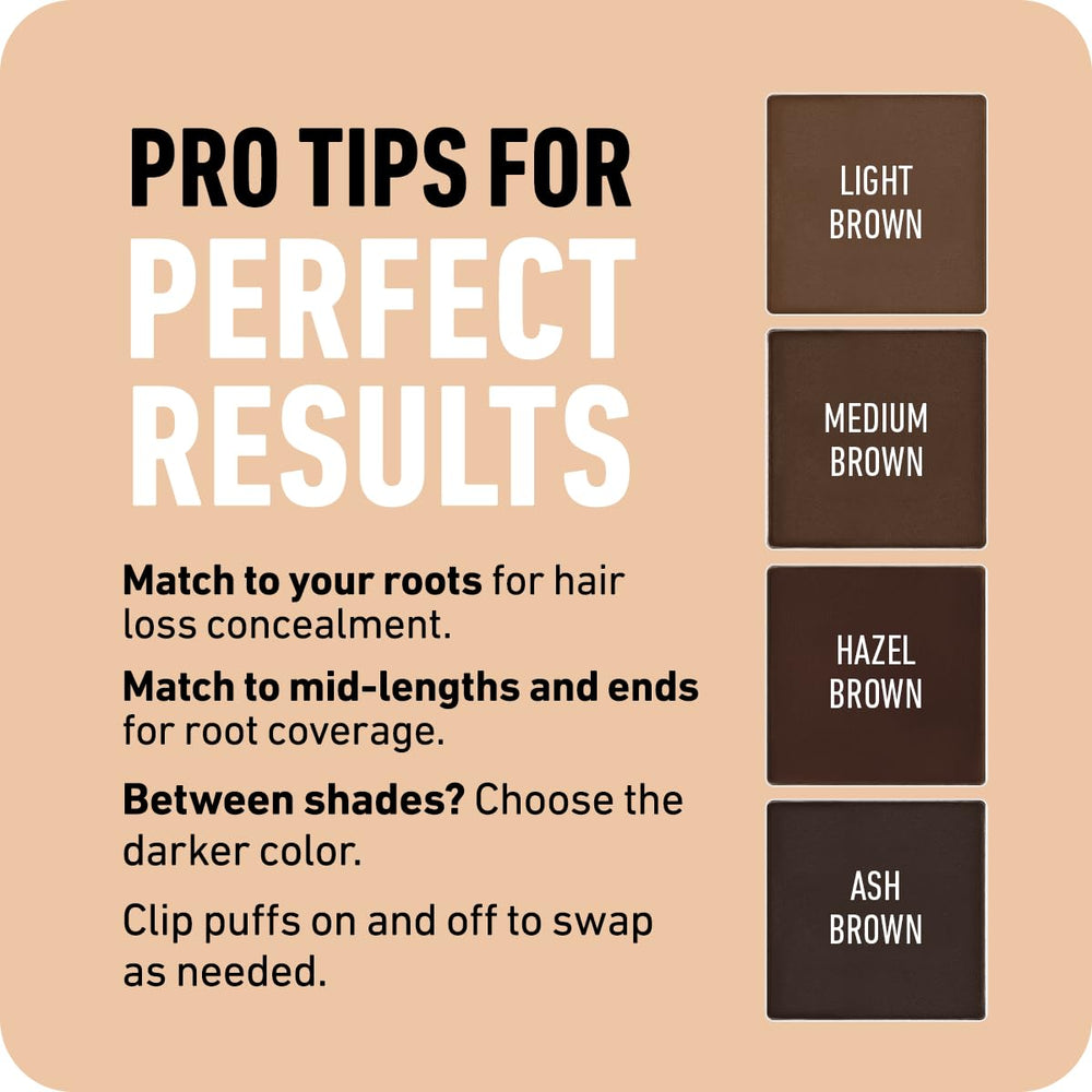 Boldify Hairline Powder coverage on hairline showing even blending.
