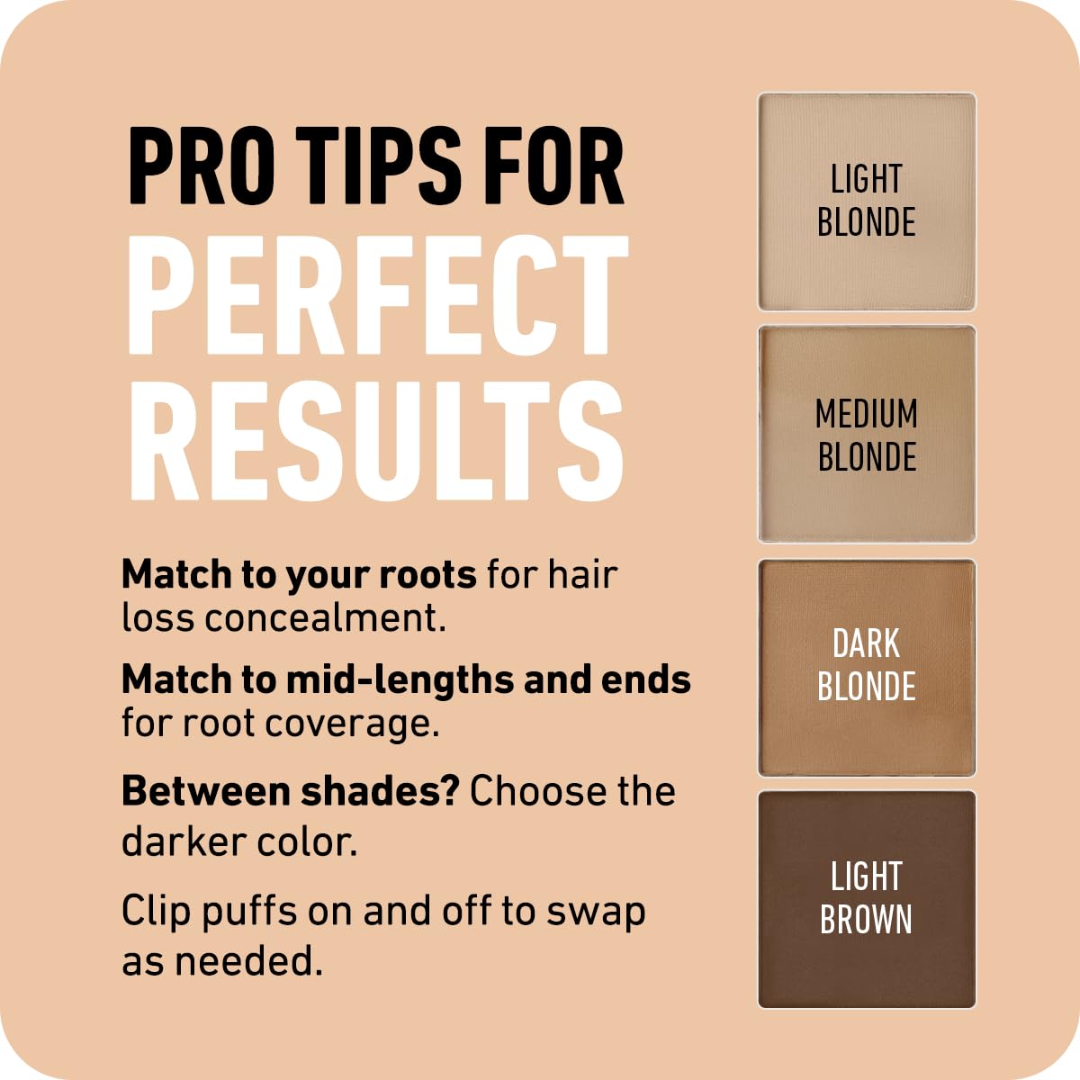 Smear-free Boldify Hairline Powder delivers clean, residue-free coverage