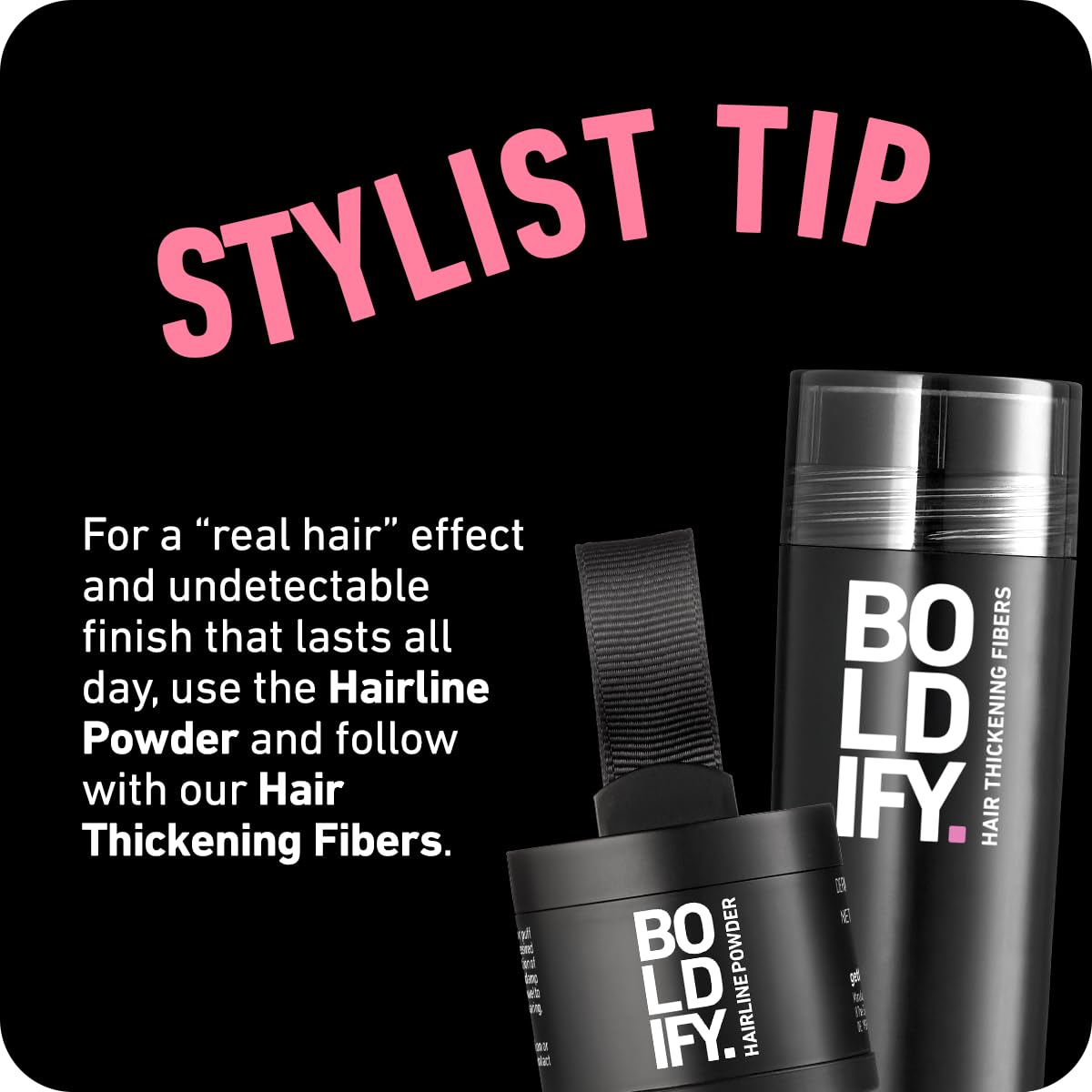 Boldify Hairline Powder: cubre zonas de densidad desigual con acabado discreto