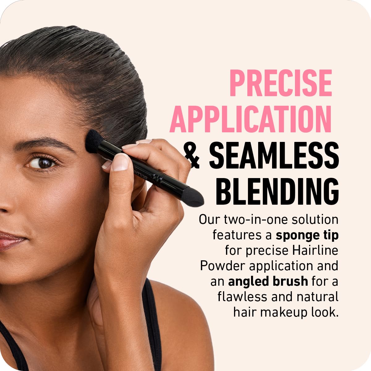 Boldify pincel polvo contorno cabello ofrece difusion suave para contornos.