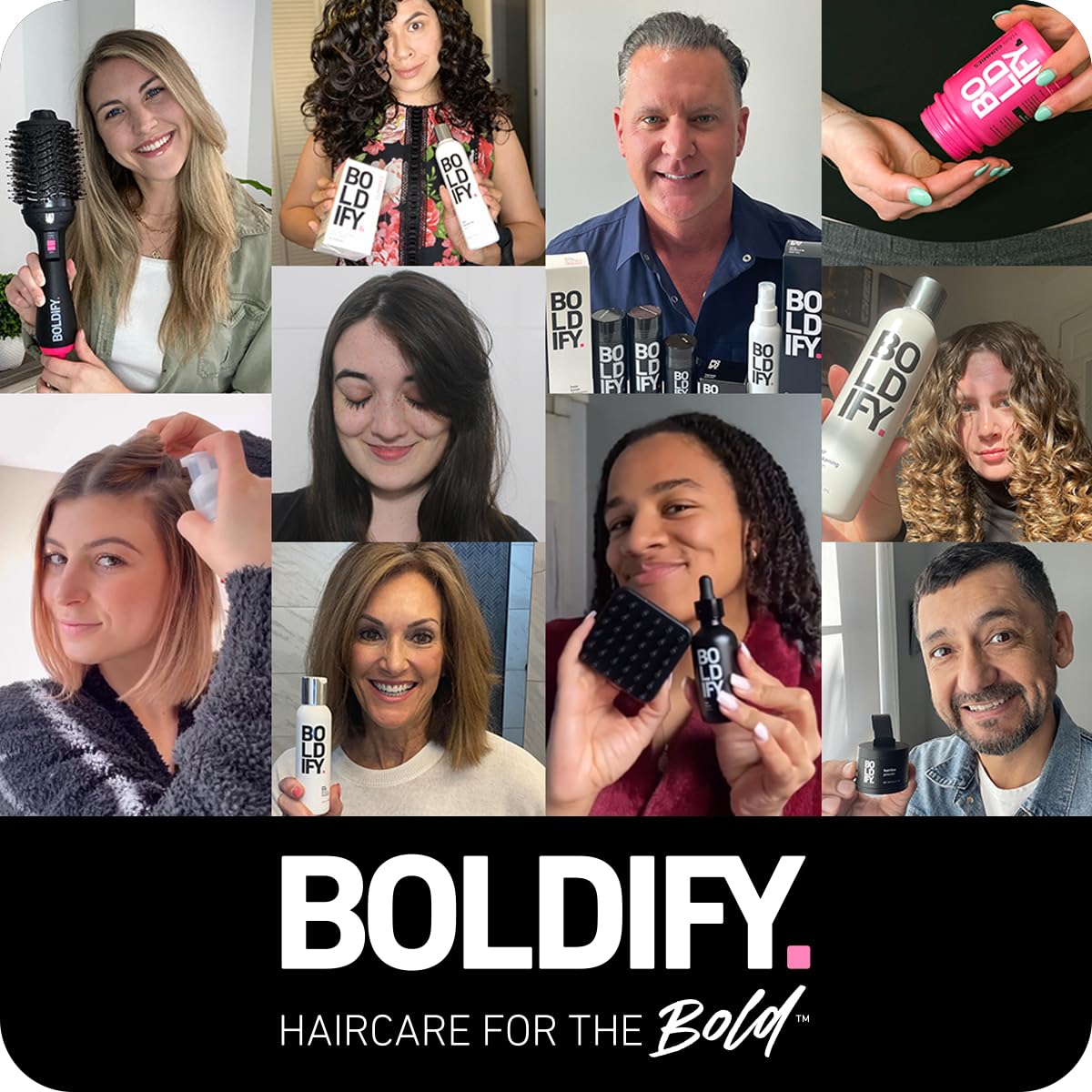 Boldify pincel polvo linea cabello contorno ofrece versatilidad de peinado.