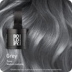 Boldify Polvo de línea capilar cubre canas con cobertura natural