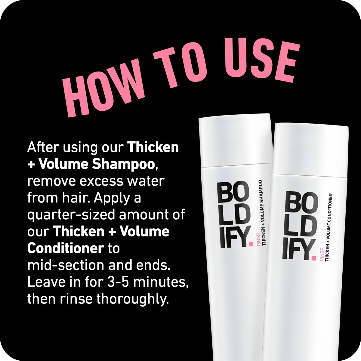 Boldify Thicken Volume Conditioner apto para cuero cabelludo sensible