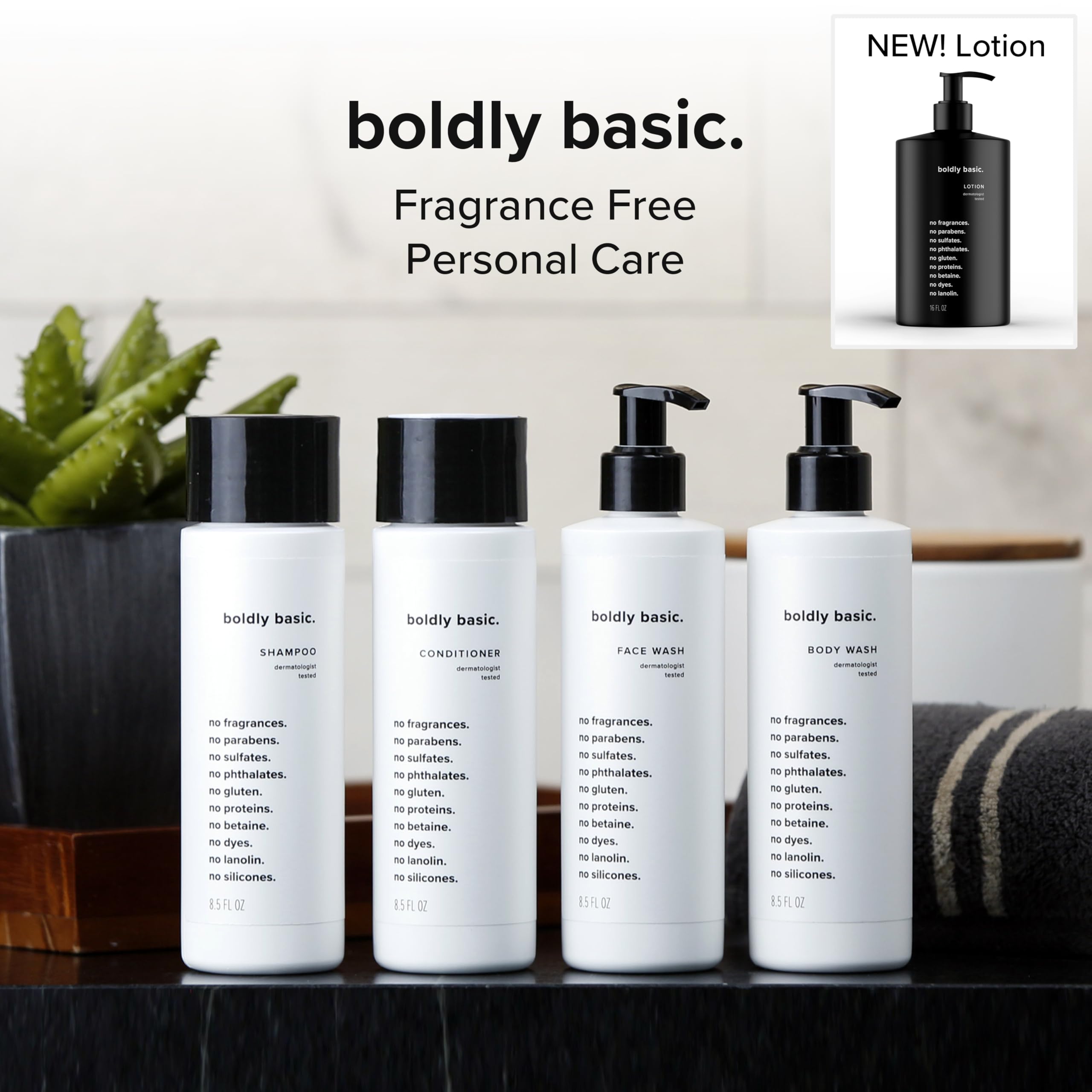 Boldly Basic apto para toda la familia, limpieza suave y sin fragancias.