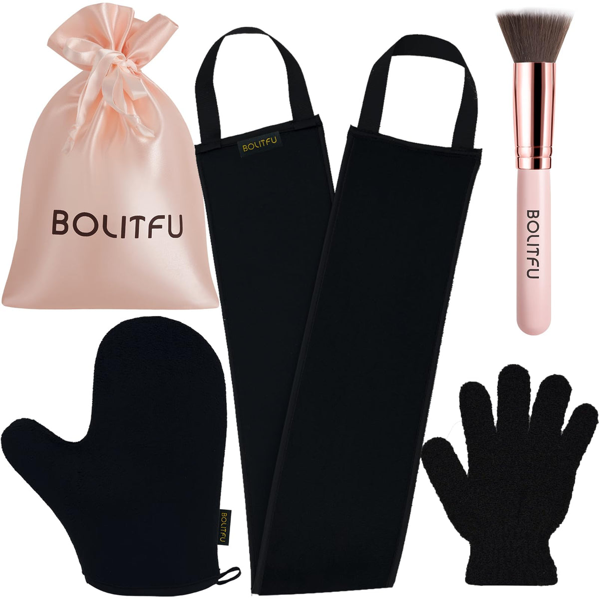 Guante autobronceador suave de BOLITFU para aplicación uniforme y sin manchas