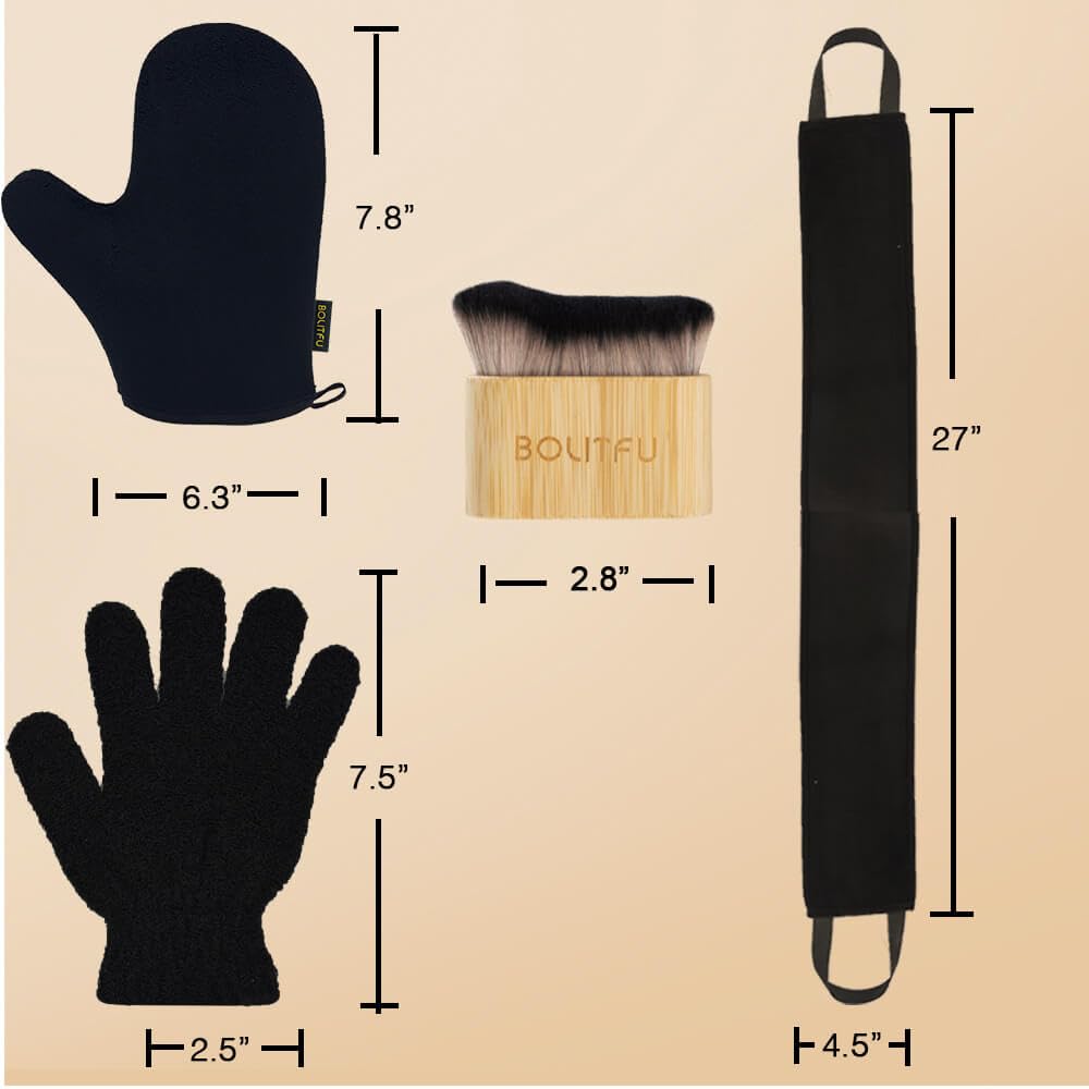 Guante exfoliante BOLITFU para preparar la piel
