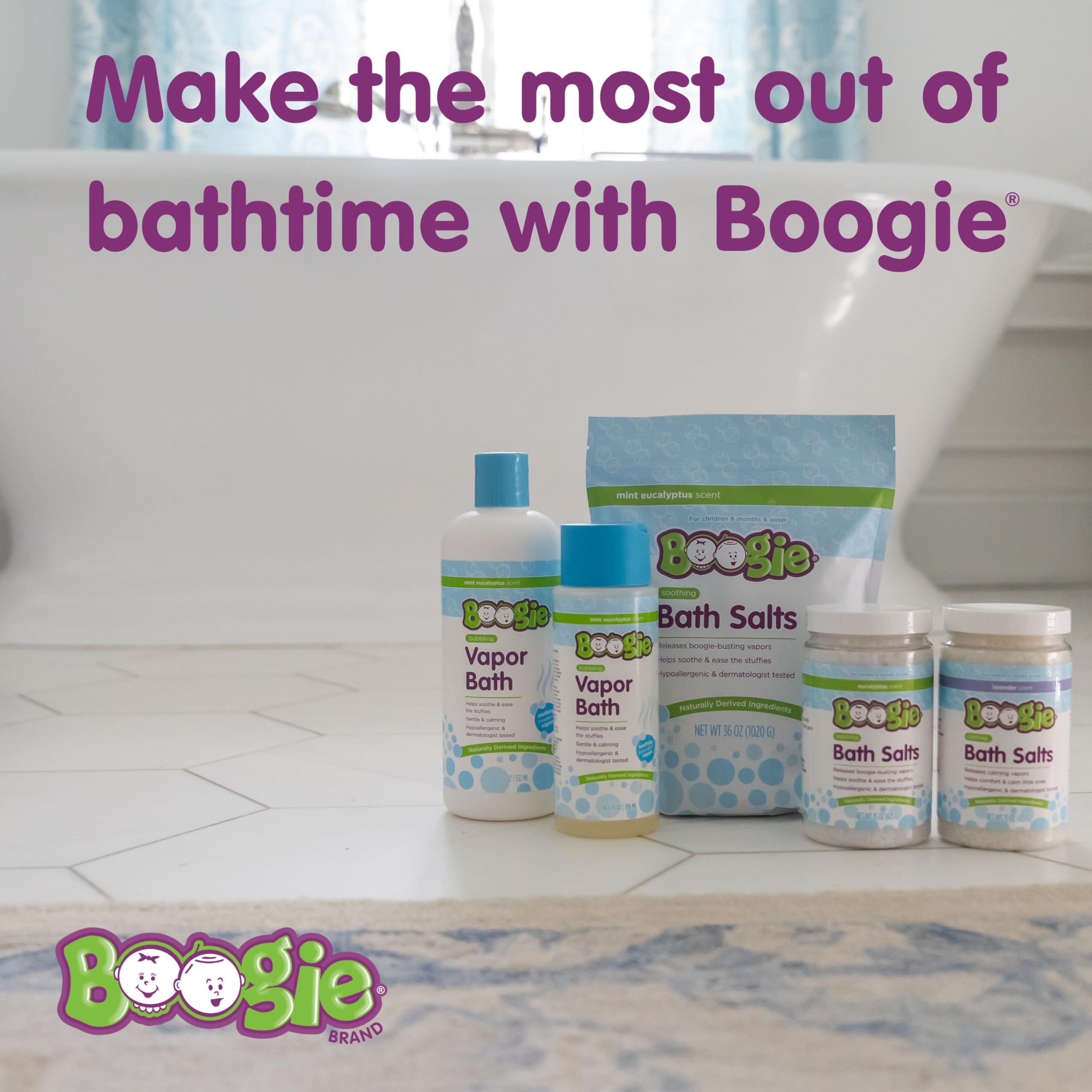 Boogie bolas de baño para niños indicadas a partir de 2 años.