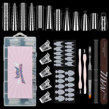 Kit BOMOQING completo para uñas con extensiones, ideal para uso profesional en casa