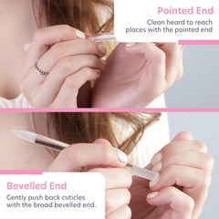 Superficie grabada del empujador Bona Fide Beauty para mayor agarre