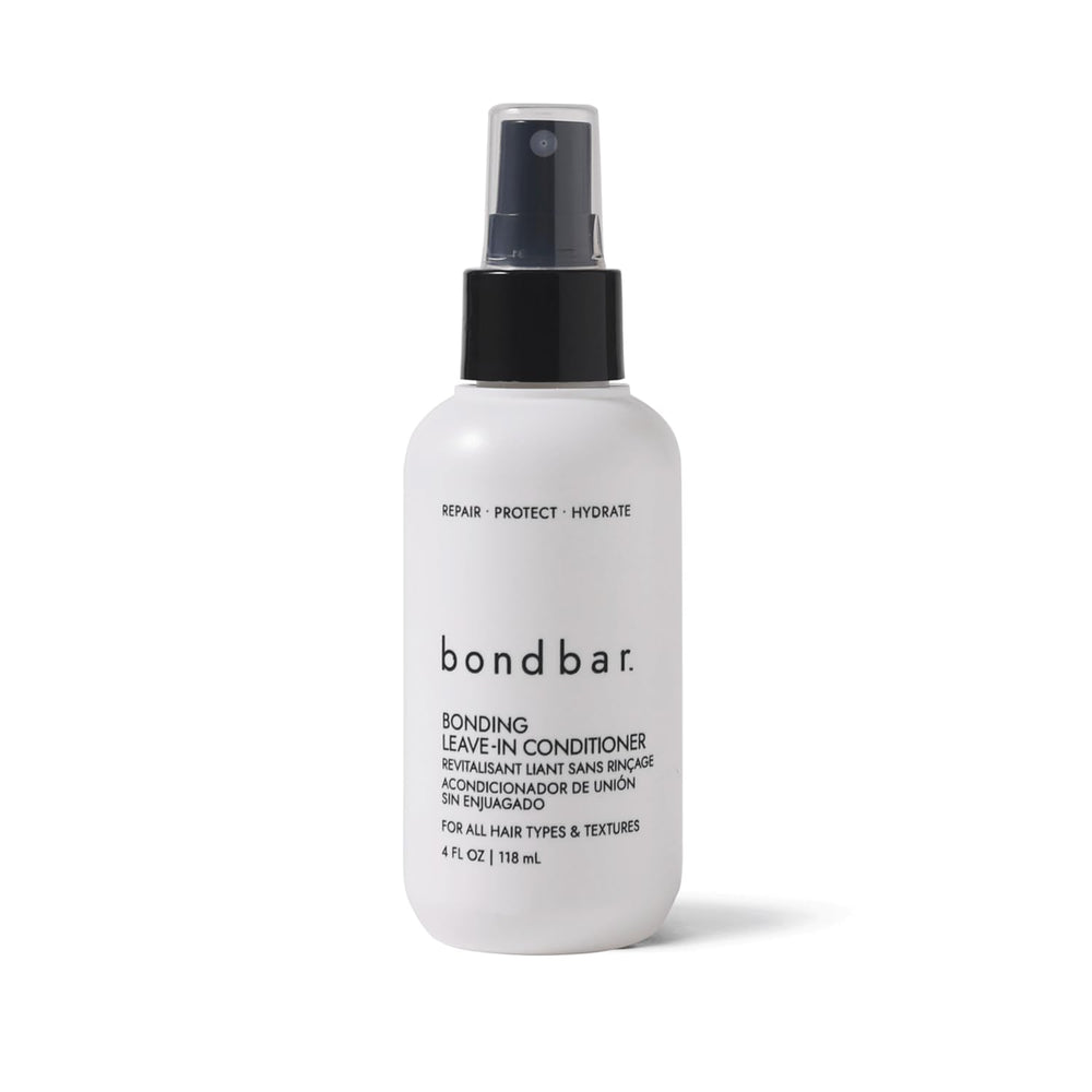 Acondicionador Bondbar sin enjuague, botella lista para aplicación diaria y mayor hidratación.