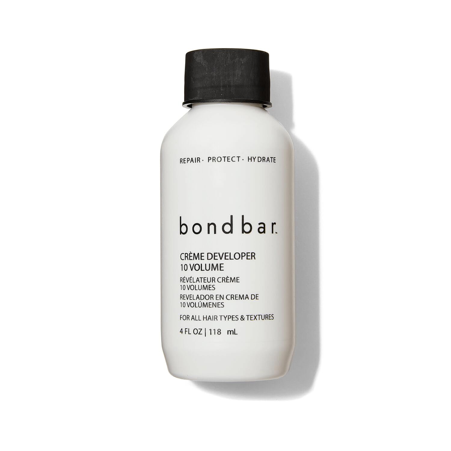 Bondbar desarrollador crema 10 volumen, botella lista para mezclar y aplicar color
