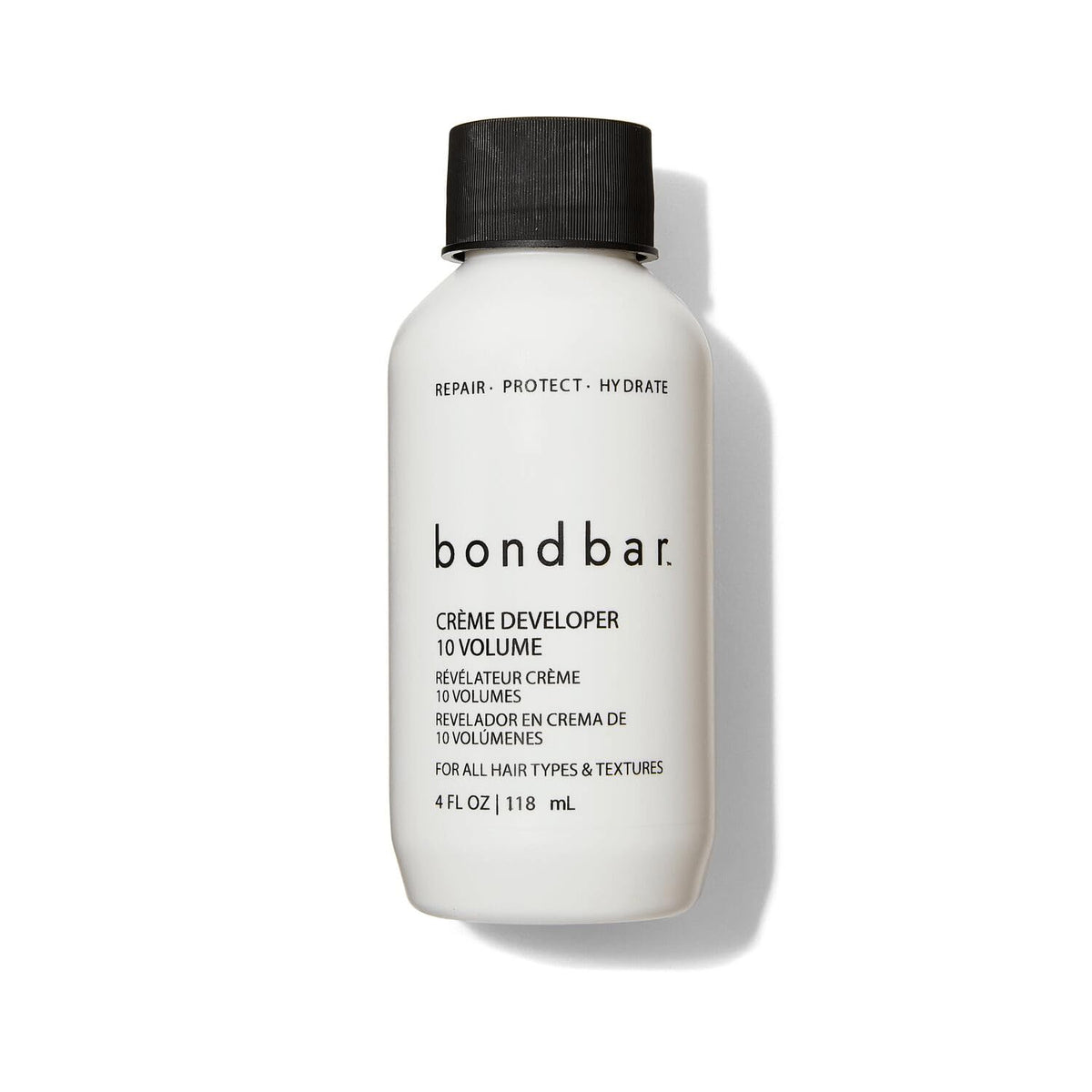 Bondbar desarrollador crema 10 volumen, botella lista para mezclar y aplicar color