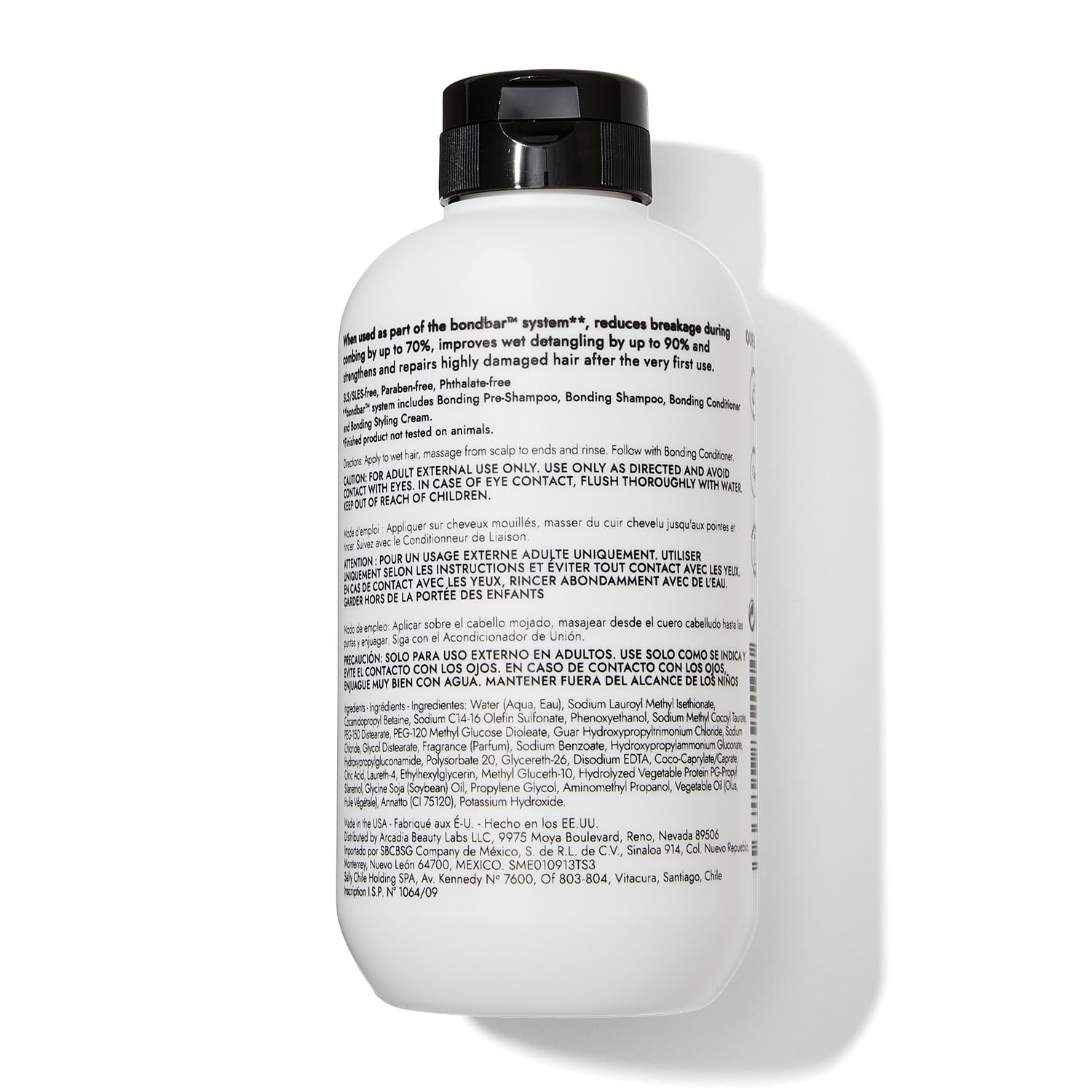 Graphic highlighting SLS/SLES-free and phthalate-free formula