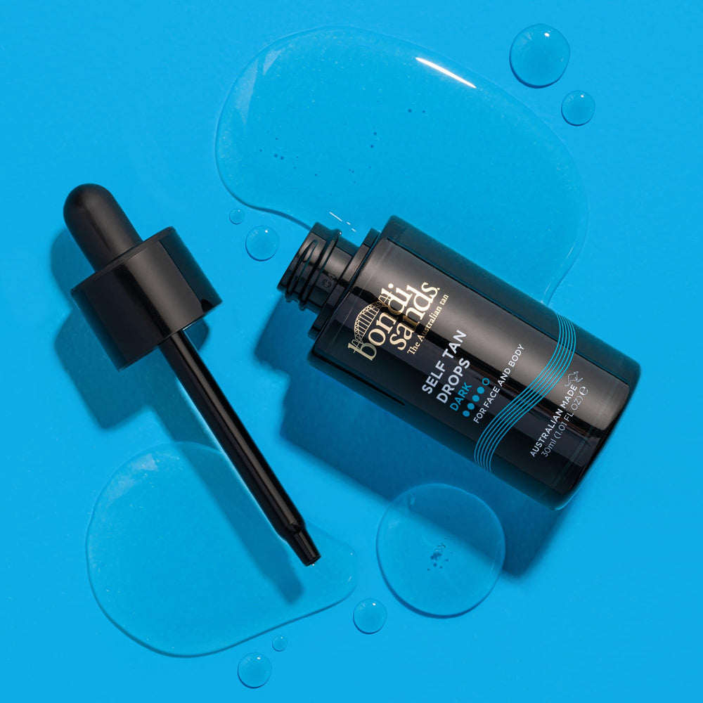 Bondi Sands Aplicación Facial Bronceado, gotas para un acabado uniforme y natural.