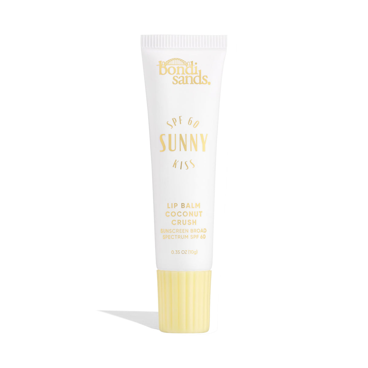 Bondi Sands Sunny Kiss SPF 60 Coconut Crush, aplicación suave para labios hidratados.