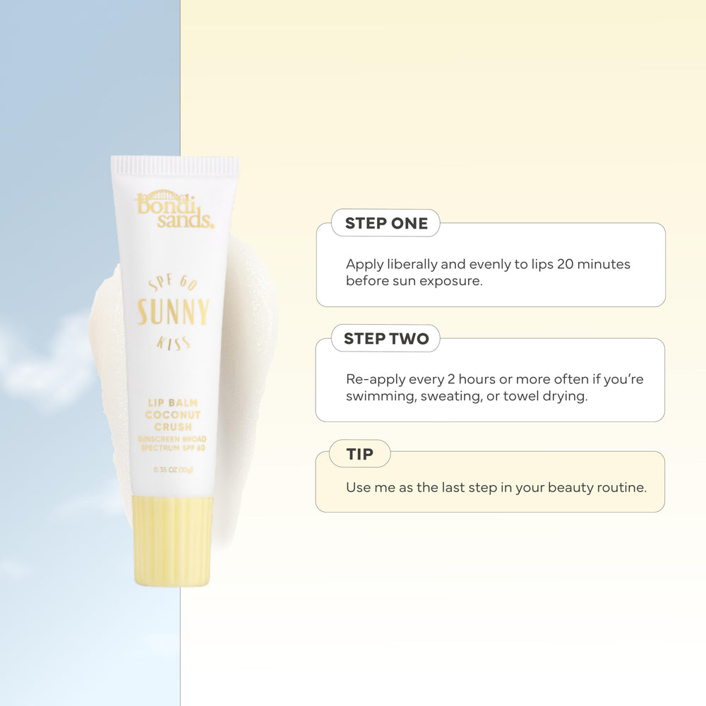 Bondi Sands Sunny Kiss SPF 60 Coconut Crush, protección solar para labios.