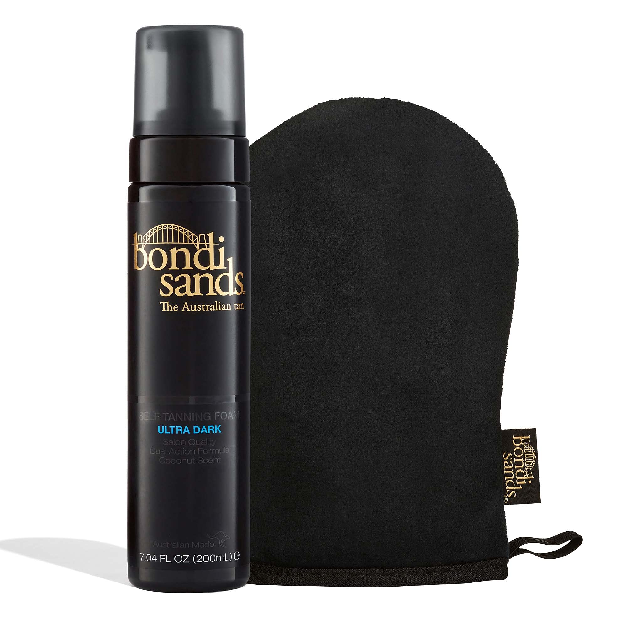 Bondi Sands Espuma Autobronceadora Ultra Oscura: aplicación suave para tono uniforme.