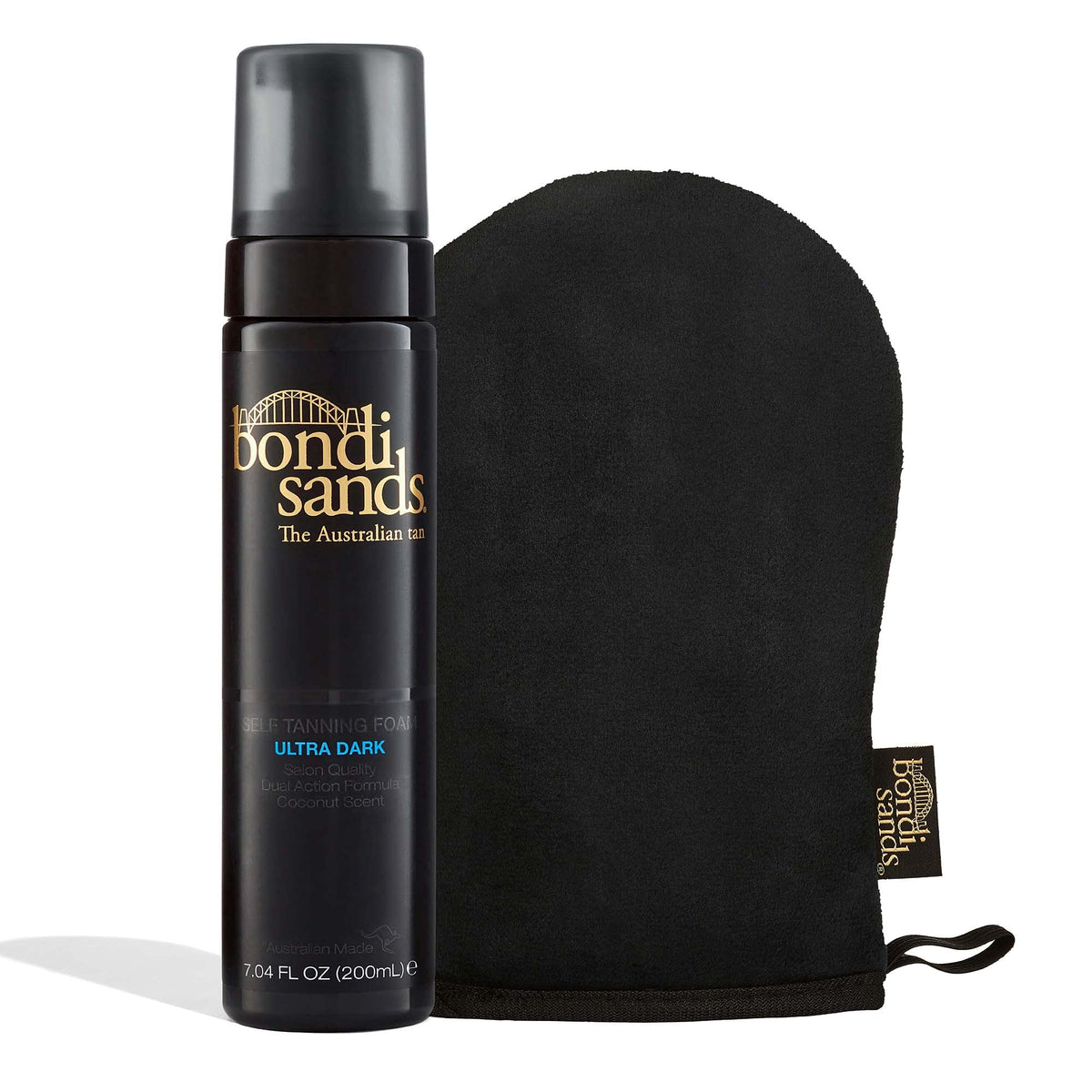 Bondi Sands Espuma Autobronceadora Ultra Oscura: aplicación suave para tono uniforme.