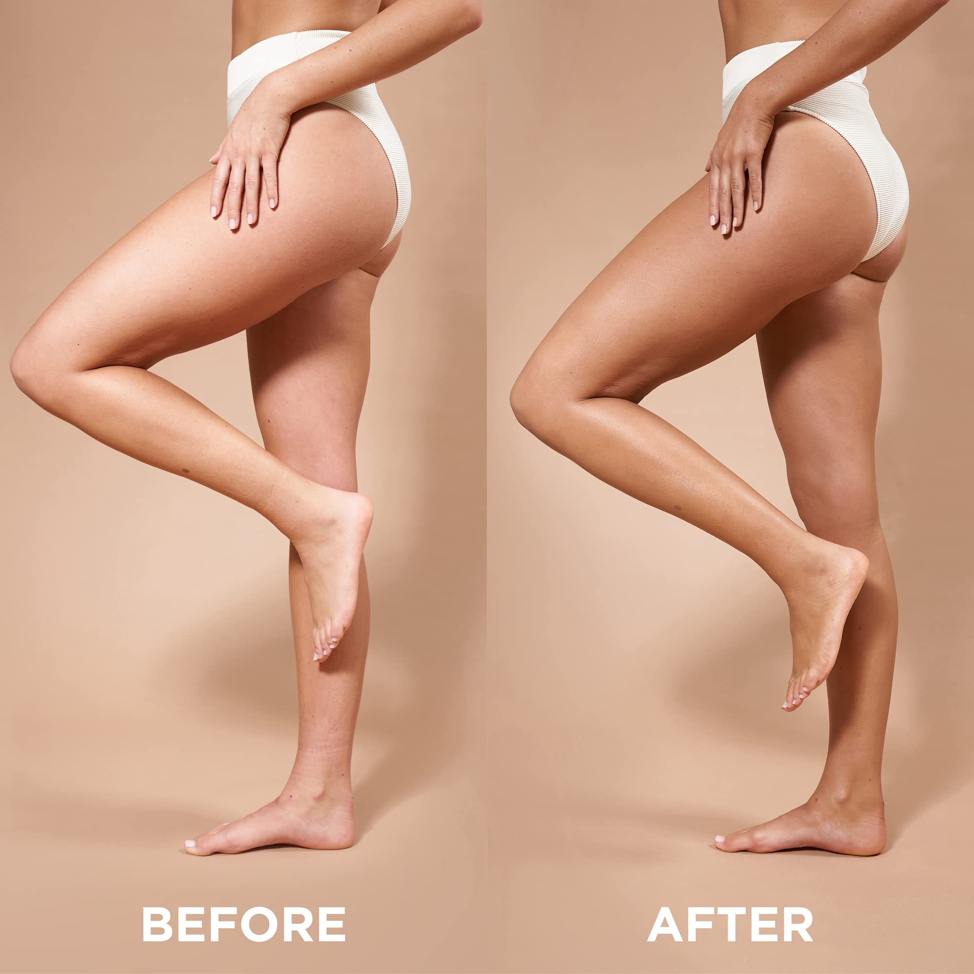 Piel hidratada tras usar Bondi Sands Gradual Tanning Lotion