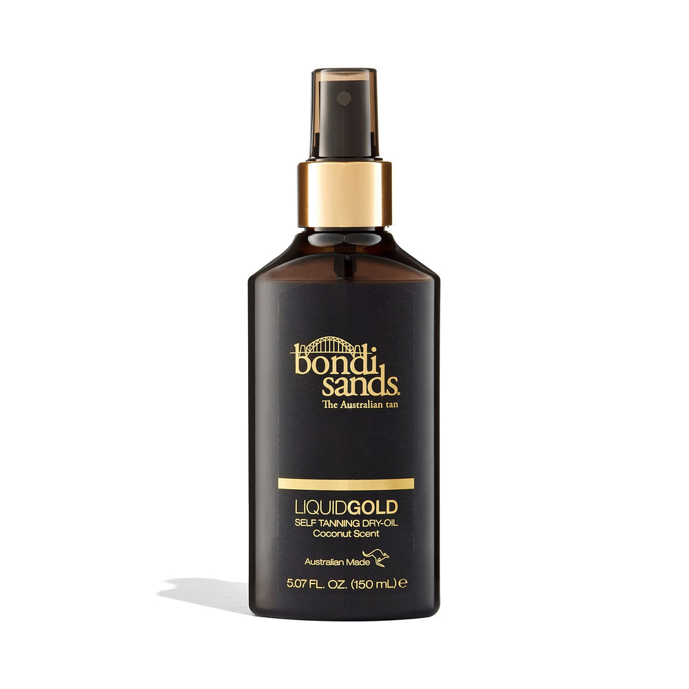 Bondi Sands Liquid Gold: vertido limpio desde la botella para una aplicación uniforme