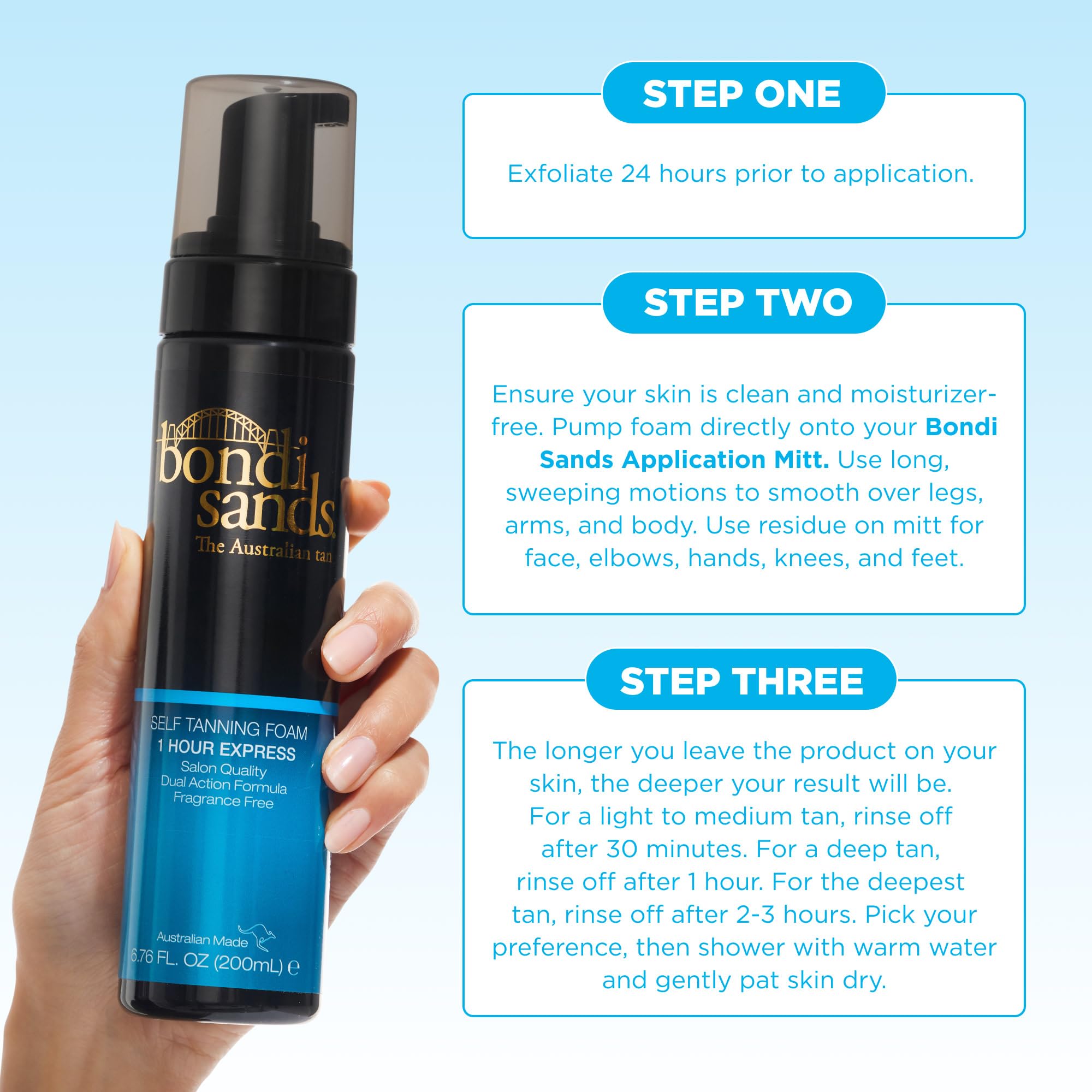 Bondi Sands 1 heure pour un bronze plus prononcé