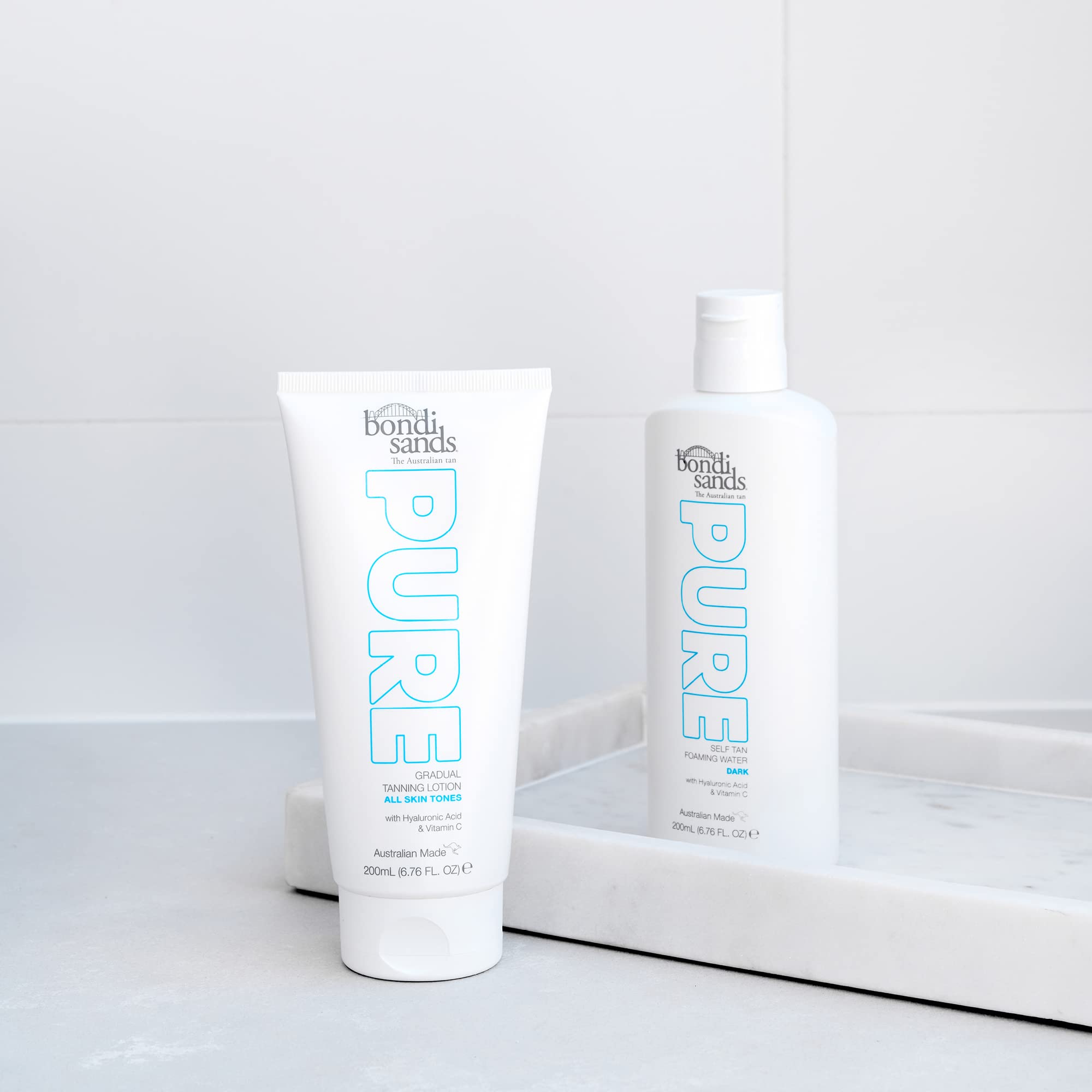 Bondi Sands PURE sin fragancia, ideal para piel sensible.