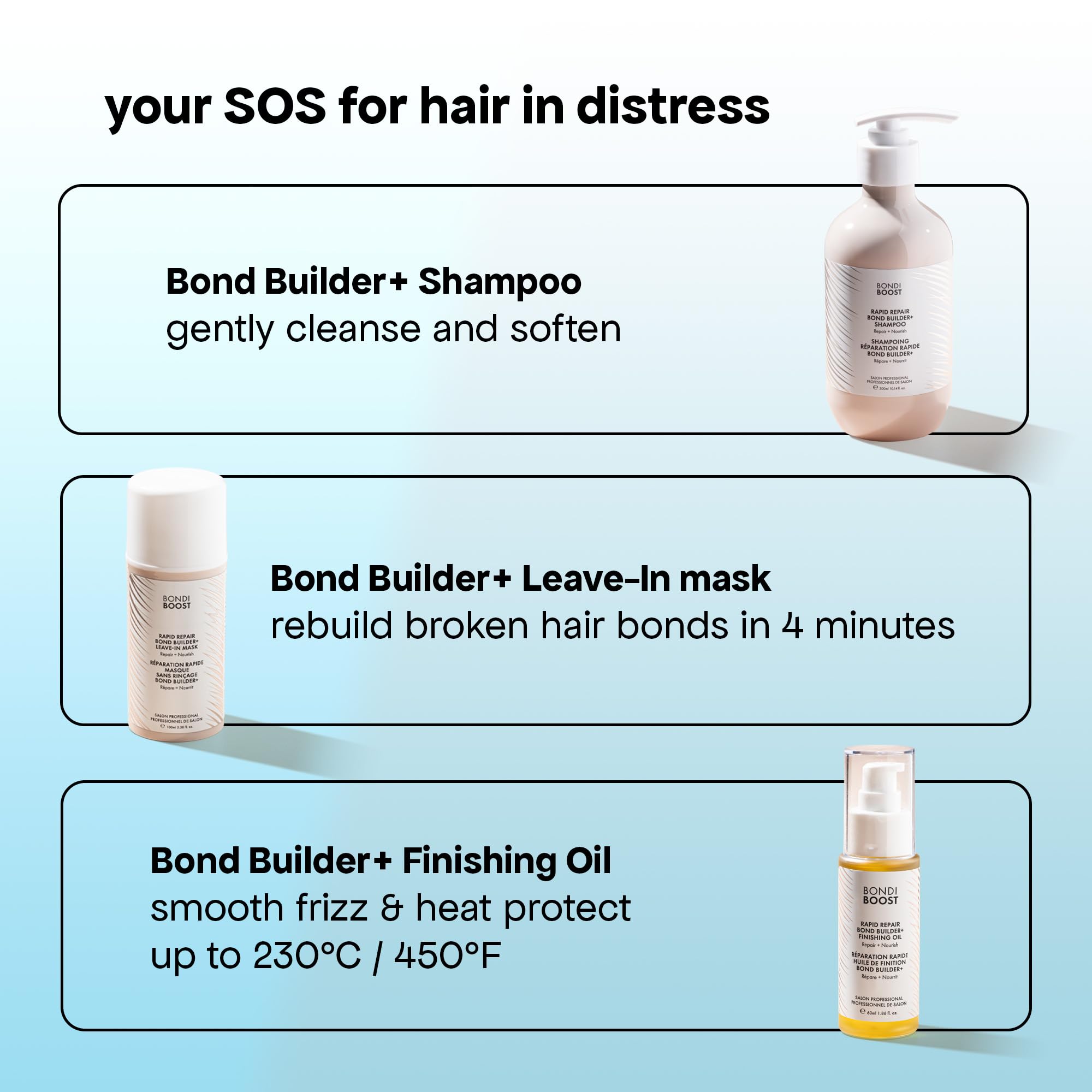Bondiboost: cabello con brillo sedoso gracias al aceite protector