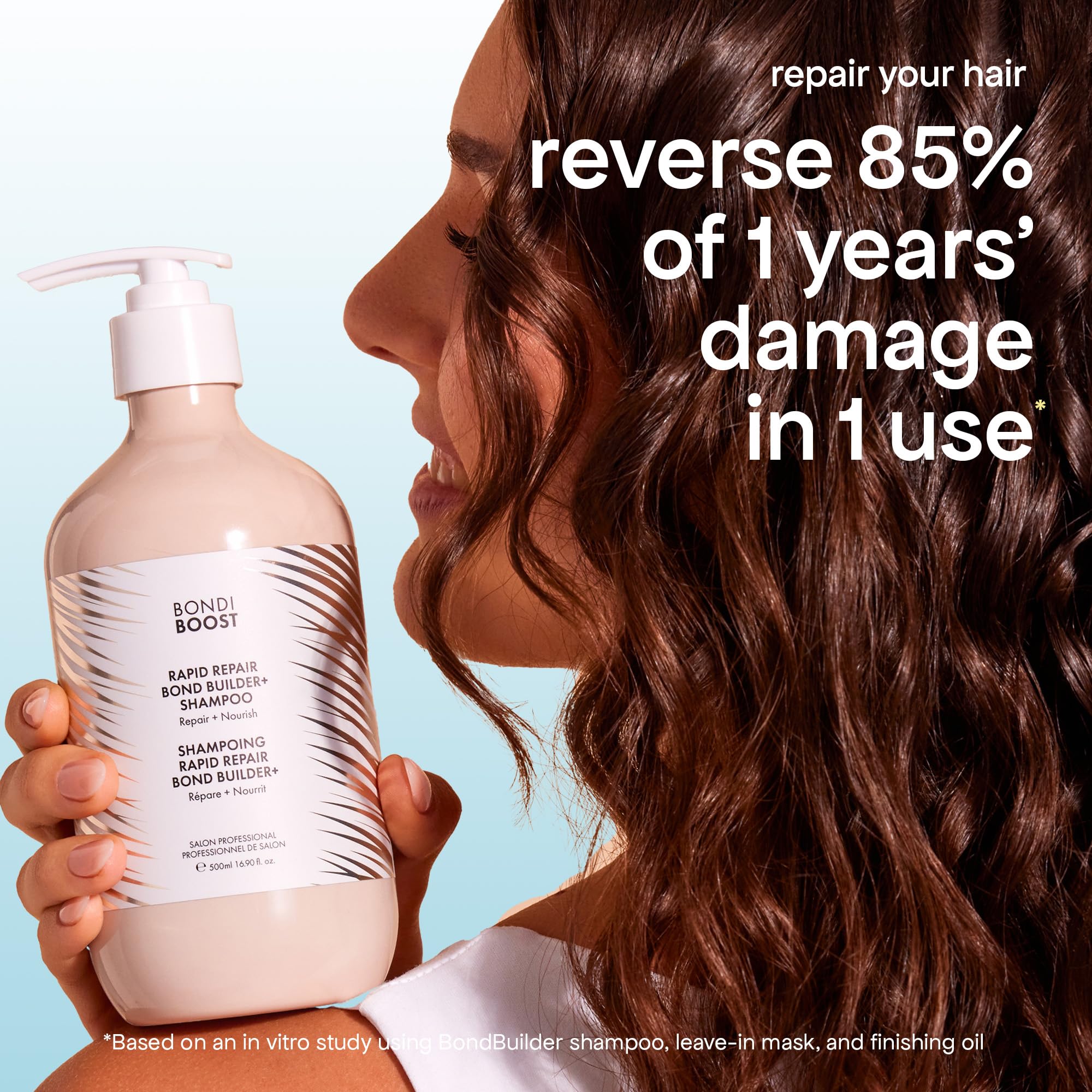 Nutre e hidrata cada hebra con BondiBoost, cabello brillante