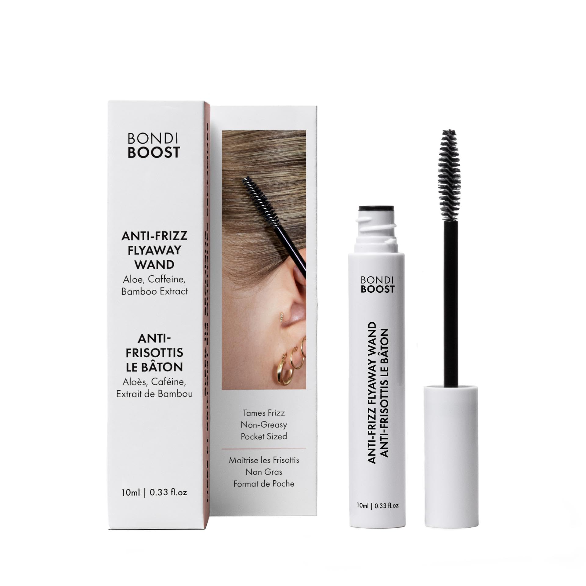 BONDIBOOST varita antifrizz para cabello, control inmediato de pelos sueltos.